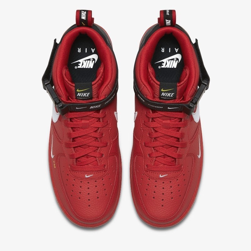 Nike air force 1 utility mid sale 07 lv8 red